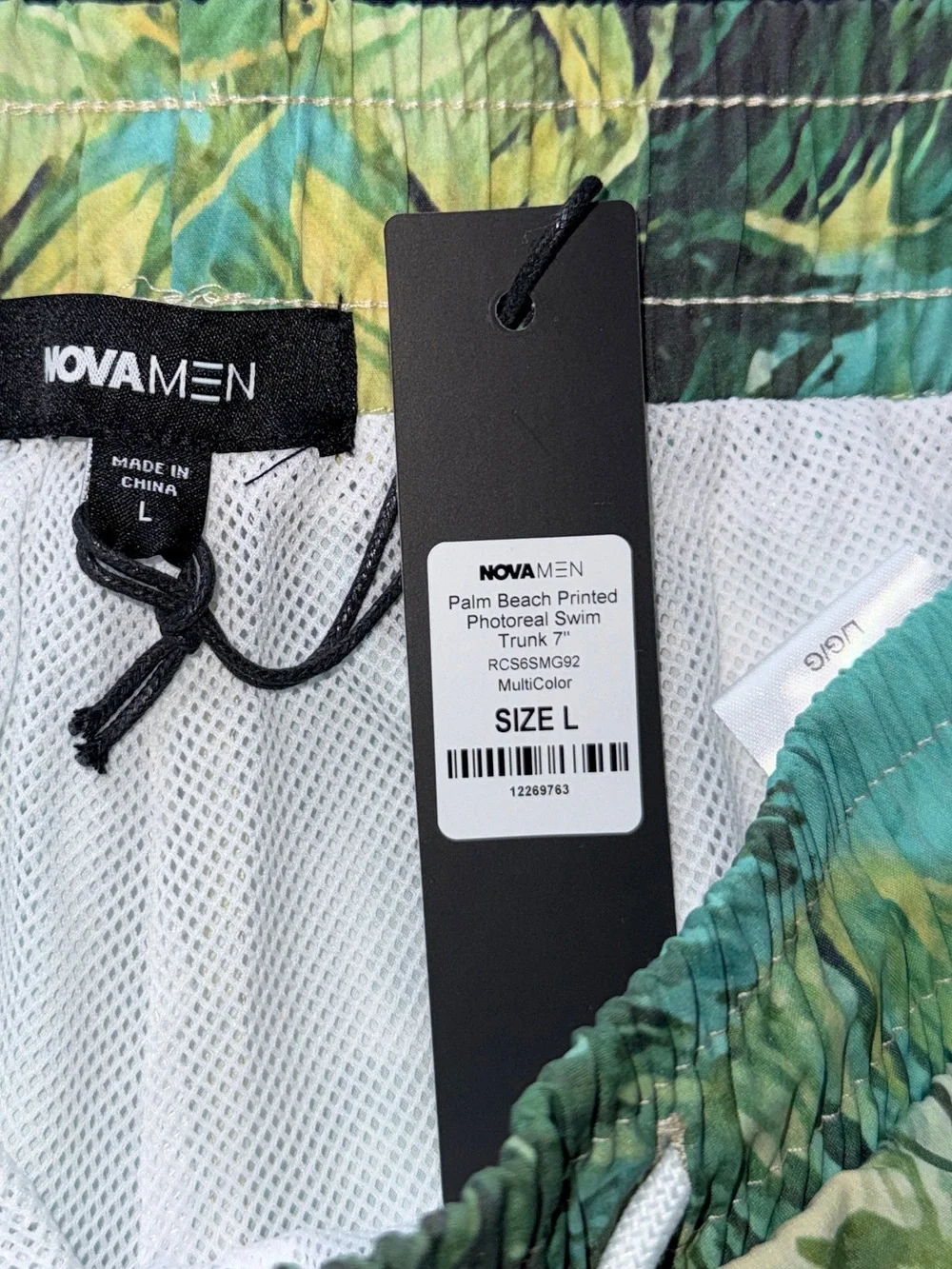 Fashion Nova Men’s Swim Trunks, Palm Beach